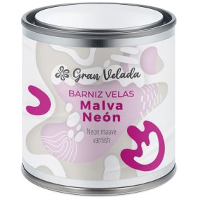 vernis mauve néon pour bougies