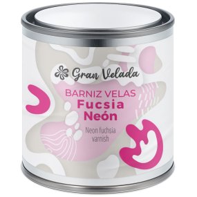 Vernis fuchsia néon pour bougies