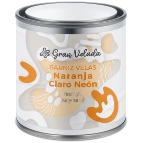 Vernis orange clair néon para velas