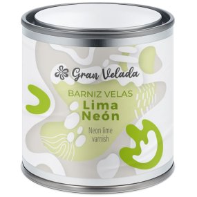 Vernis lime néon pour bougies