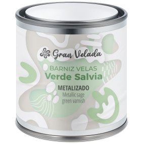 Vernis vert sauge métallisé pour bougies