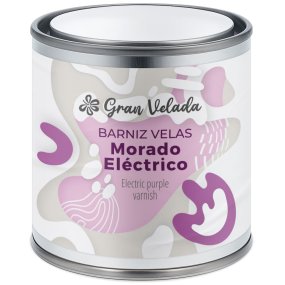Vernis violet électrique pour bougies