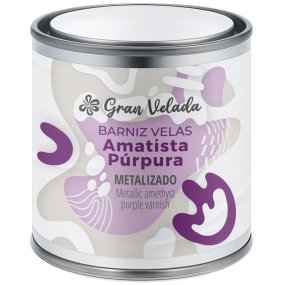 Vernis améthyste pourpre métallisé pour bougies