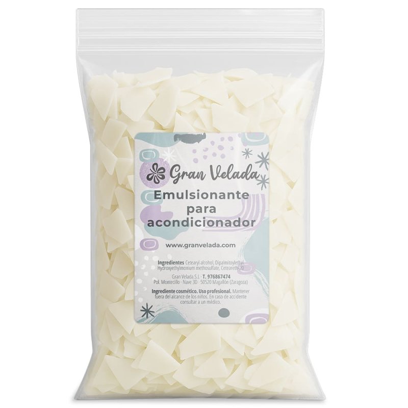 Cera emulsionante para acondicionador, muy fácil de usar. Solo hay que fundir con agua y batir para hacer acondicionador de pelo