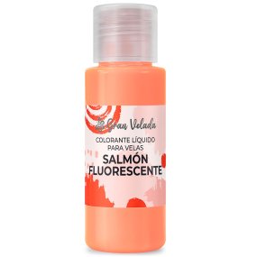Bougies à colorant liquide saumon fluorescent