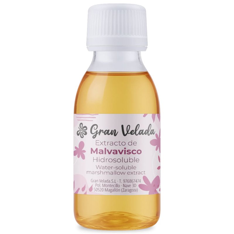 Compra extracto hidrosoluble de malvavisco para piel seca o sensible. Añadelo a tus cremas hidratantes, mascarillas calmantes, a