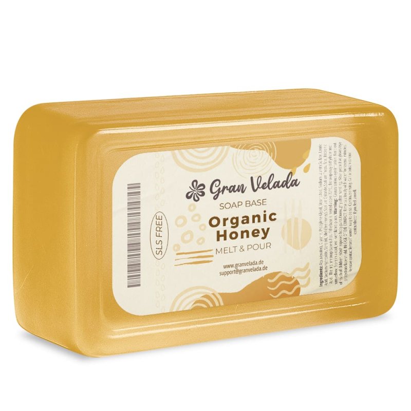 En Gran Velada puedes comprar base de jabon con miel organica. ¡Facil de usar! Con ella podras hacer jabon enriquecido con miel 