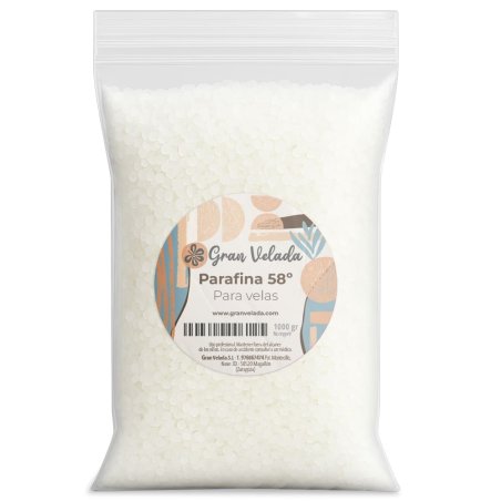 ¡Parafina 58 Gran Velada para fanales y velas excepcionales! Transparencia y brillo inigualables para tu ambiente. Eleva tu deco