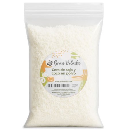 Venta al por mayor de cera de soja y coco en polvo. ¡Calidad y buen precio! Es natural y vegana, ideal para velas y cera perfuma