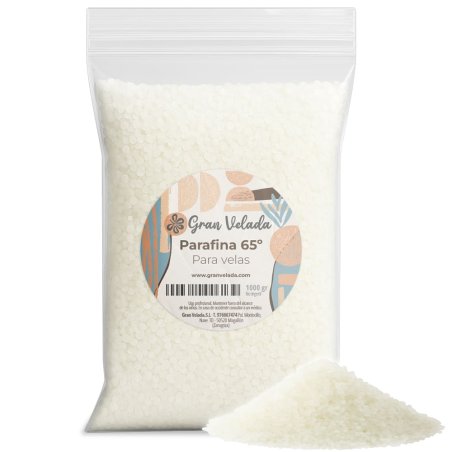 Venta de parafina 65º para velas al por mayor. Envase ahorro. ¡Muy economica y de alta calidad! Tienda online con materiales par