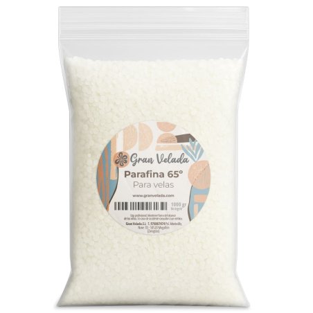 Venta de parafina 65º para velas al por mayor. Envase ahorro. ¡Muy economica y de alta calidad! Tienda online con materiales par