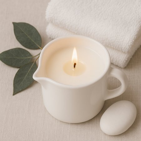 Explora la innovadora cera vegetal de Gran Velada para crear velas de masaje únicas. Fácil de personalizar y perfecta para proye