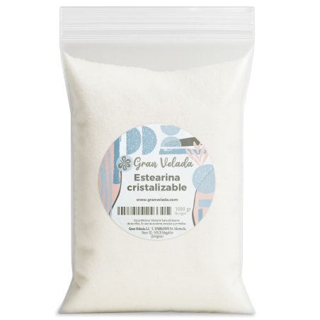 Venta de estearina, 100% vegetal y muy economica, especial para hacer velas cristalizadas. ¡Aprovecha el envase ahorro y compra 
