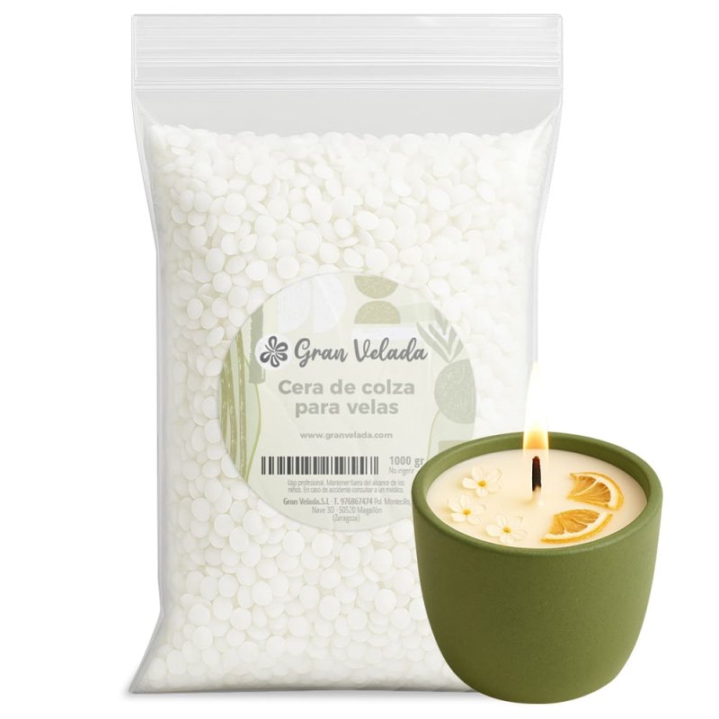 En Gran Velada puedes comprar cera de colza para hacer velas al por mayor en formato ahorro. ¡Aprovéchalo y compra al mejor prec