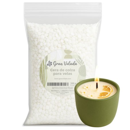 En Gran Velada puedes comprar cera de colza para hacer velas al por mayor en formato ahorro. ¡Aprovéchalo y compra al mejor prec