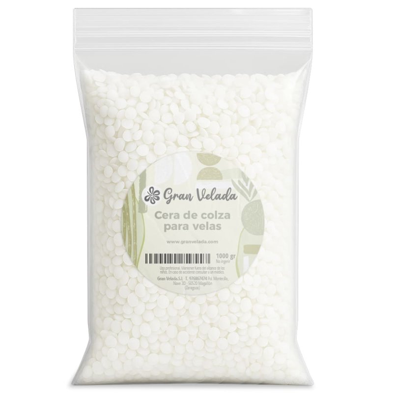 En Gran Velada puedes comprar cera de colza para hacer velas al por mayor en formato ahorro. ¡Aprovéchalo y compra al mejor prec