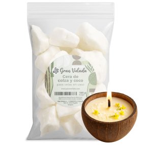 La cire de colza et de coco pour les bougies en verre