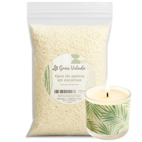 Cire de palme pour bougies en flocons