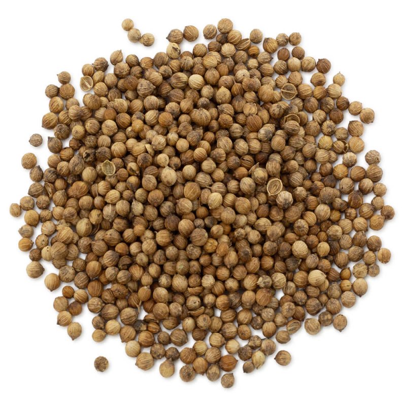Coriandro semillas secas. Ingrediente natural ideal para cosmética artesanal, con aroma especiado y propiedades tonificantes. ¡C