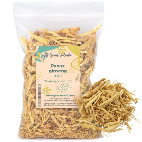Ginseng Panax raíz seca. Ingrediente natural revitalizante y reafirmante, ideal para cosmética antiedad y capilar tonificante. ¡