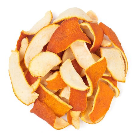 Corteza de naranja amarga seca. Perfecta en cosmética natural para pieles grasas o apagadas, con propiedades tonificantes. - Cóm