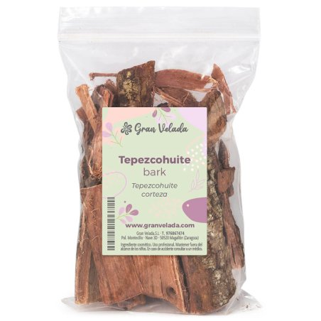 Tepezcohuite corteza seca. Ingrediente natural regenerador y antioxidante, ideal para cremas y mascarillas que mejoran cicatrice