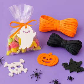 Kit para fazer sacos de guloseimas de Halloween