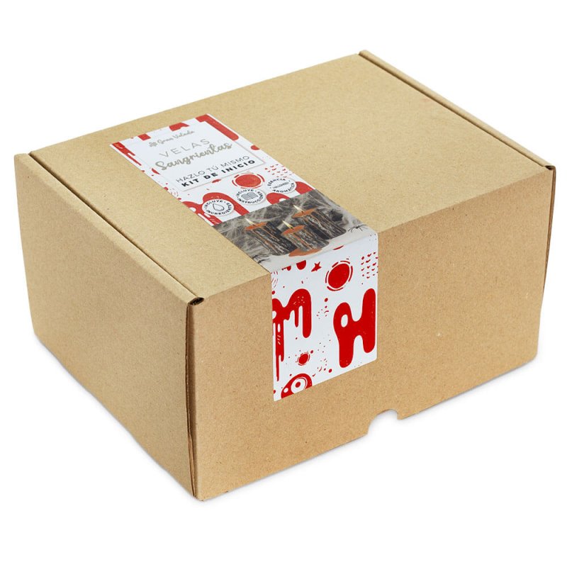 Descubre Kit como hacer velas sangrientas en Gran Velada. Incluye materiales e instrucciones para un Halloween creativo y espelu
