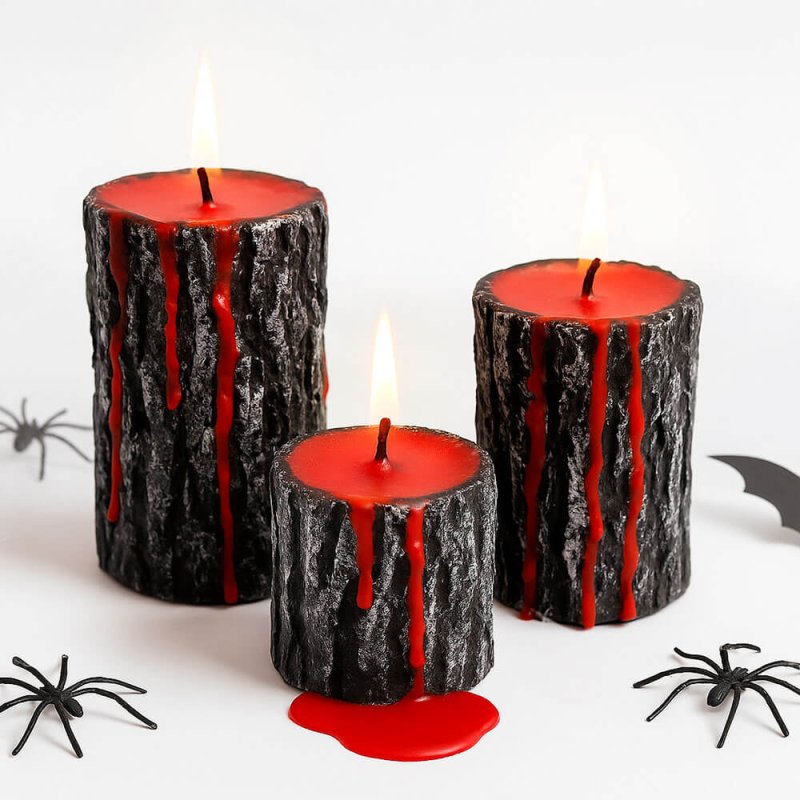 Descubre Kit como hacer velas sangrientas en Gran Velada. Incluye materiales e instrucciones para un Halloween creativo y espelu