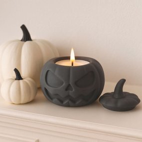 Kit como hacer portavelas de calabaza para halloween