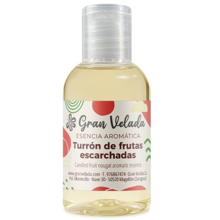 Esencia aromática turrón de frutas escarchadas en fragancias navideñas. Aroma dulce y cítrico, ideal para velas y jabones. ¡Comp