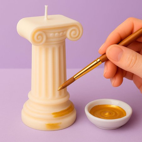 En Gran Velada puedes comprar pintura para velas, como esta en color dorado. Amplia paleta de colores. ¡Fáciles de usar! Enví­os