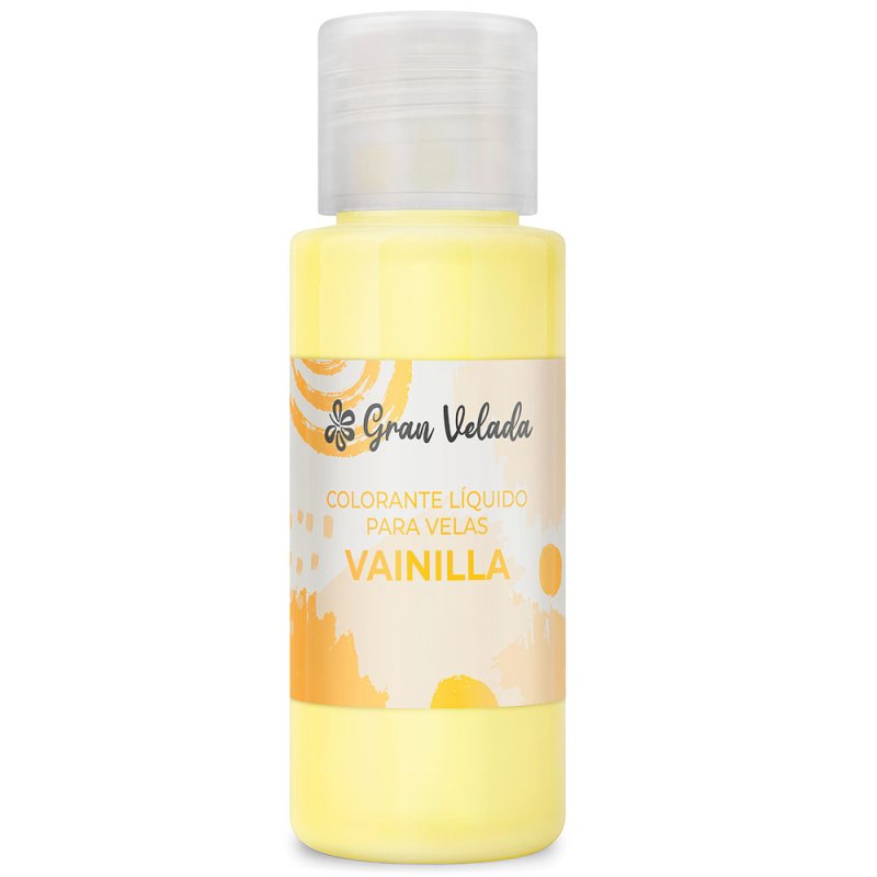 En Gran Velada puedes comprar colorantes líquidos para velas, como este color vainilla. Amplia paleta de colores. ¡Concentrado! 