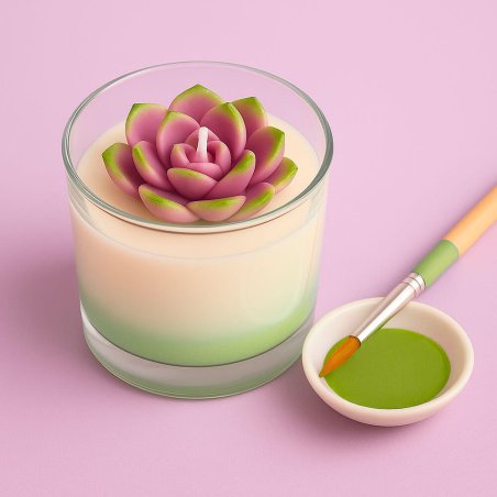 En Gran Velada puedes comprar pintura para velas, como esta en color verde pistacho. Amplia paleta de colores. ¡Fáciles de usar!