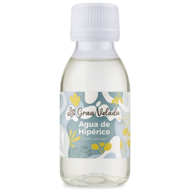 Agua de hipérico con acción purificante y tonificante. Ideal para tónicos, brumas y lociones de piel mixta o con imperfecciones.