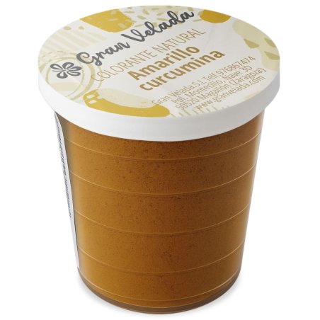 Colorante natural en polvo Amarillo Curcumina. Tinte soluble en agua y alcohol Gran Velada, tienda online de materiales para tu 