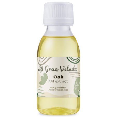 Aceite de roble. Extracto oleoso con propiedades astringentes, purificantes y tonificantes, ideal para cremas, bálsamos y aceite