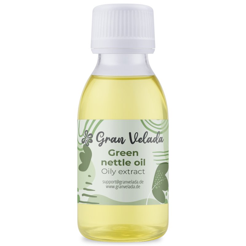Compra aceite de ortiga verde para tus cosméticos caseros. Ingrediente vegetal purificante, ideal para piel grasa y cuero cabell