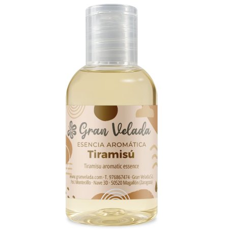 Descubre la esencia aromática tiramisú en Gran Velada. Notas de café y toque dulce, ideal para velas y ambientadores. ¡Compra ah