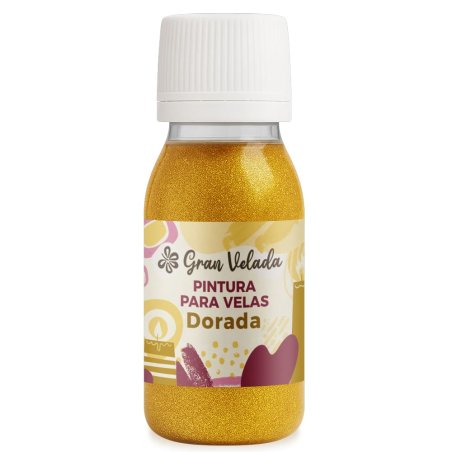 En Gran Velada puedes comprar pintura para velas, como esta en color dorado. Amplia paleta de colores. ¡Fáciles de usar! Enví­os