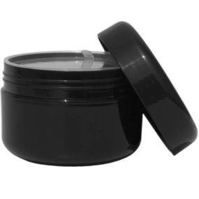 Embalagens pretas com obturador de 100 ml por atacado