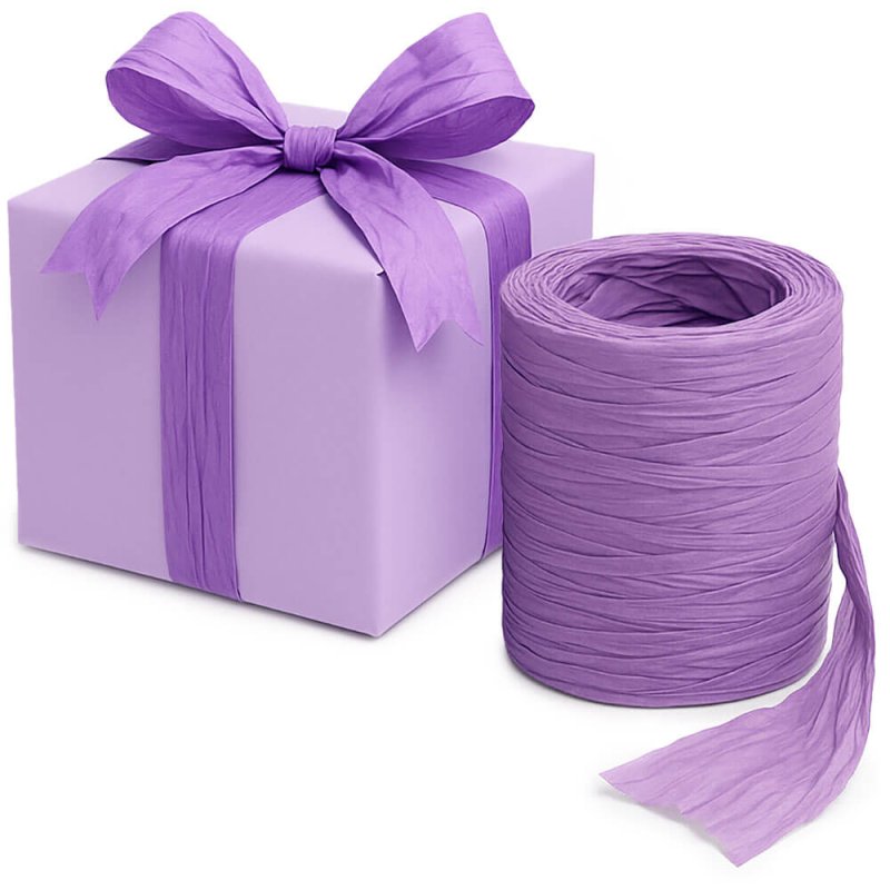 Compra en Gran Velada cinta decofiok lila. Es ideal para decorar y hacer lazos con volumen. Muy manejable y moldeable. Se vende 