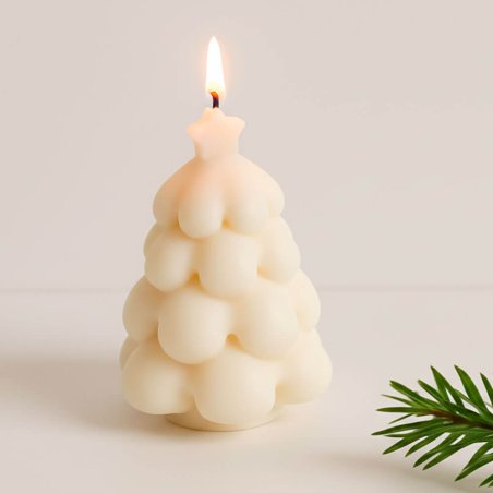 Molde árbol bubble de Navidad - Ideal para velas navideñas modernas. Reutilizable y fácil de desmoldar. ¡Compra en Gran Velada! 
