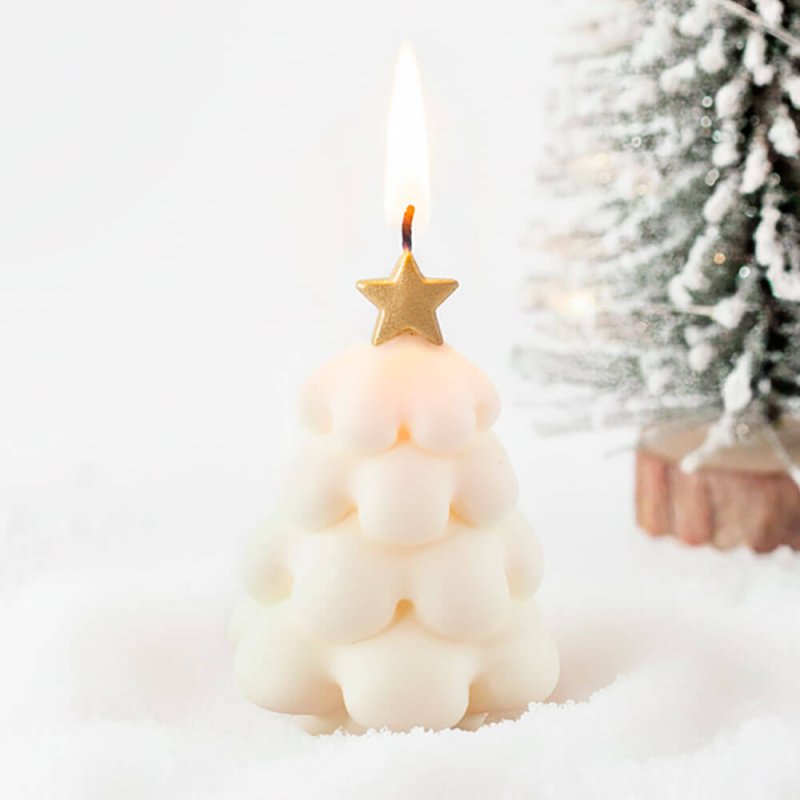 Molde árbol bubble de Navidad - Ideal para velas navideñas modernas. Reutilizable y fácil de desmoldar. ¡Compra en Gran Velada! 