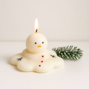 Molde natalício boneco de neve derretido