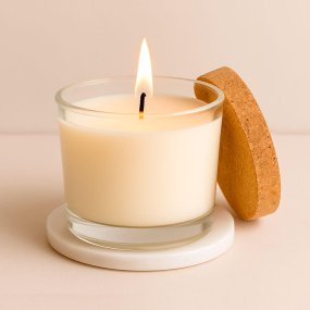 Verre de 205 ml avec liège pour bougies