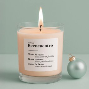 Autocolantes de Natal para velas em copo -Reencontro