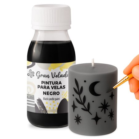 Descubre en Gran Velada nuestra exclusiva pintura para velas en color negro y una variedad de tonos. ¡Colores vibrantes para tus