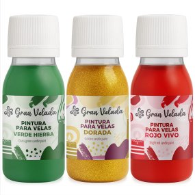 Pack peinture pour bougies de Noël