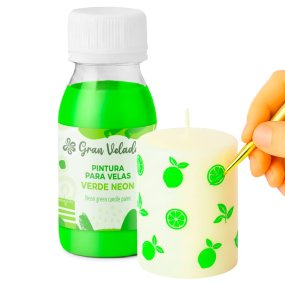 Tinta para velas verde néon